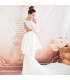 Schöpfen Sie rückenfreie peplum Meerjungfrau erotisches Hochzeitskleid
