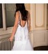 Fantastic super sexy backless lace and tulle wedding dress