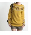 Yellow snow flake sweater
