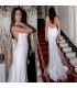 3D lace roses super sexy beaded wedding dress