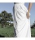 Mousseline de soie gaine robe de mariée simple