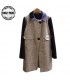 New style color block coat