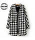 Black&White zipper coat