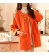 Cappotto elegante strass arancio