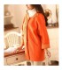 Cappotto elegante strass arancio