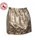 Golden brocard mini skirt