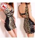 Sexy cuts leopard print fashion dress