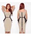 Bodycon fitted back zipper sexy dress