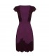 Purple lace embellished elegant dress