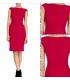 Halfter rotes hoch entwickeltes elegantes Kleid