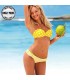 Yellow joyfull bikini swimwear