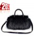 Fur black bag