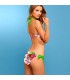 Floral bright neon color swimsuit