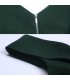 Elegant green metal zipper dress