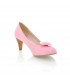 Heart front medium pink heel shoes