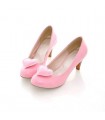 Heart front medium pink heel shoes