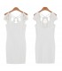 White chic cut outs dress