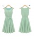 Mint grün plissierten Kleid