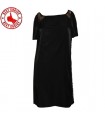 Black lace french casual dress