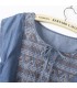 Embroidery casual denim dress