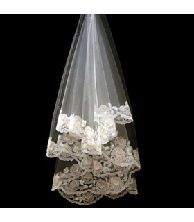 Wedding veil cotton lace
