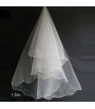 Delicate veil for wedding dress