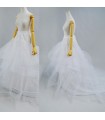 Trois couches jupe crinoline robe de mariée