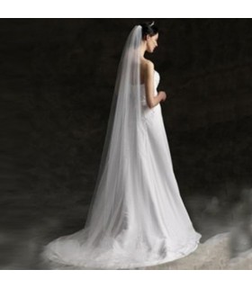 Long voile train robe de mariée
