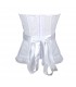 White lace embellished corset