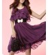 Purple chiffon dress