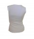 White embellished collar cotton top