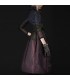 Fashion duck feather thin long jacket