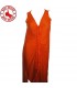 Orange maillot sexy robe longue