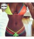 Many colors sexy stripes bathing suit