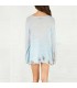 Ripped loose knitted long pullover