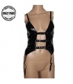 Teddy lingerie faux leather