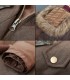 Vintage doppio strato patchwork giù il cappotto