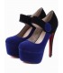 Cool black and electric blue shoes